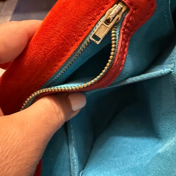 Chic Red Bow suede Women's Shoulder Bag - Picture 10 of 15